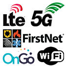 4G 5G LTE CBRS Firstnet Logos