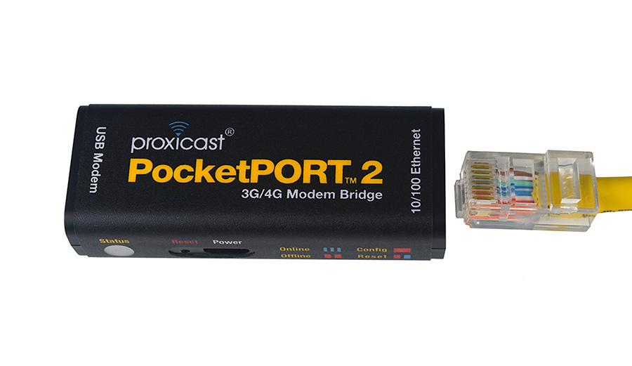 Proxicast - PocketPORT 2 3G 4G LTE HSPA+ Cellular Modem Bridge (Smallest USB Based Router) 4G Modem, Modem, LTE Modem, 4G Router