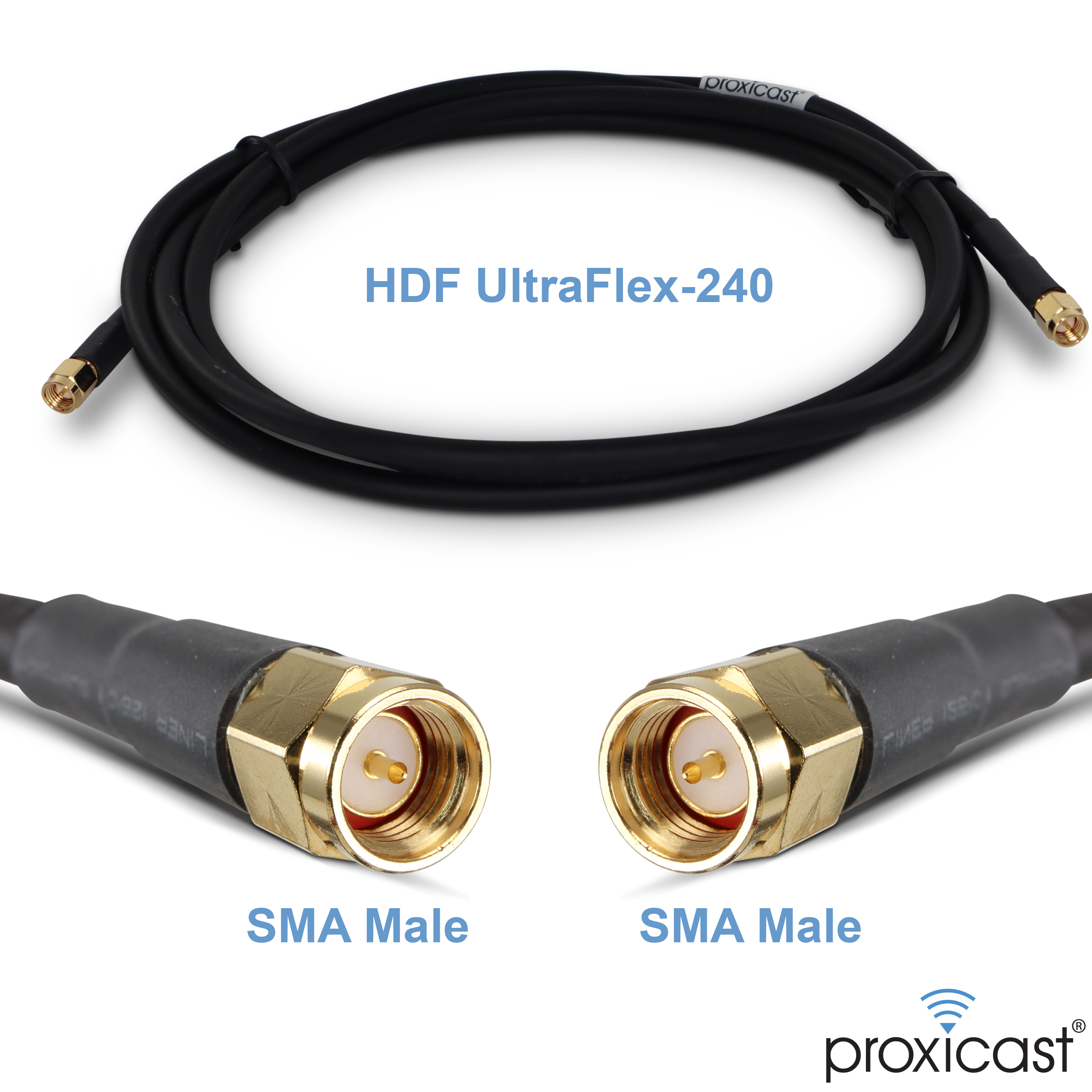 81" Milstar Cable Assembly W384 SMA Male to SMA Male 