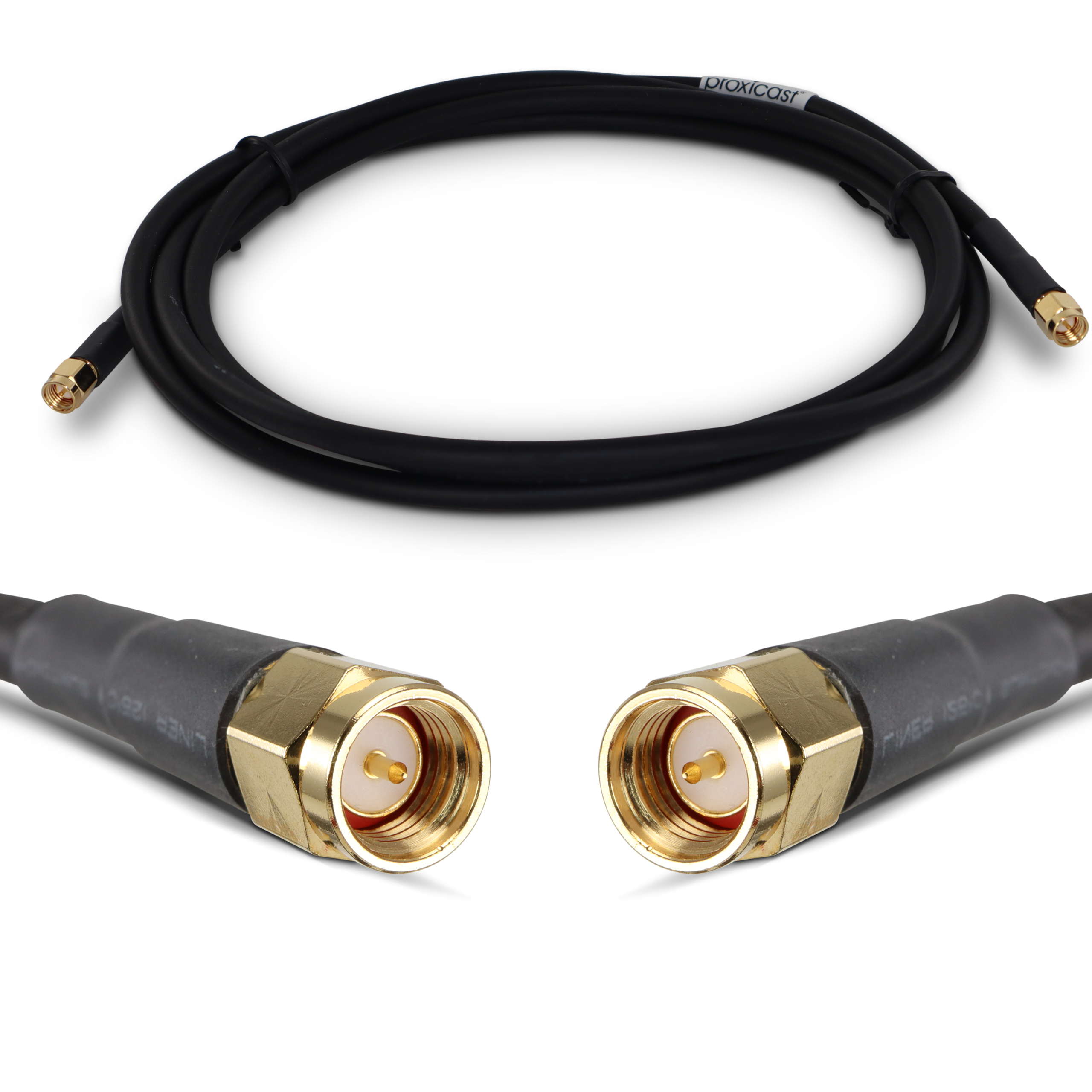 SMA Jumper RF Coax RG316 50Ohm Cable Male to Male Gold Plated Low Loss SMA 
