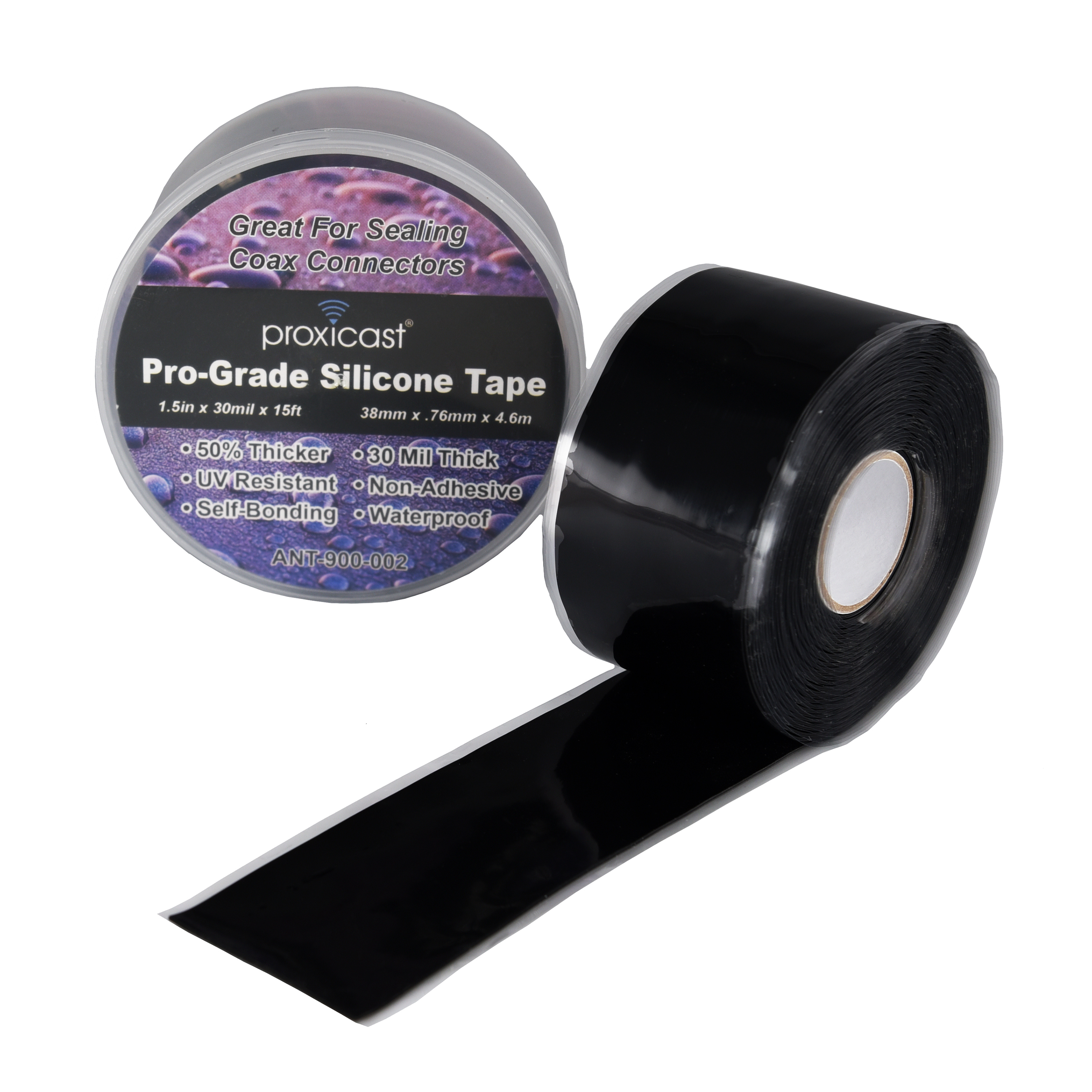 Adhesive Insulating Silicone Tape Black Silicone Tape - Waterproof