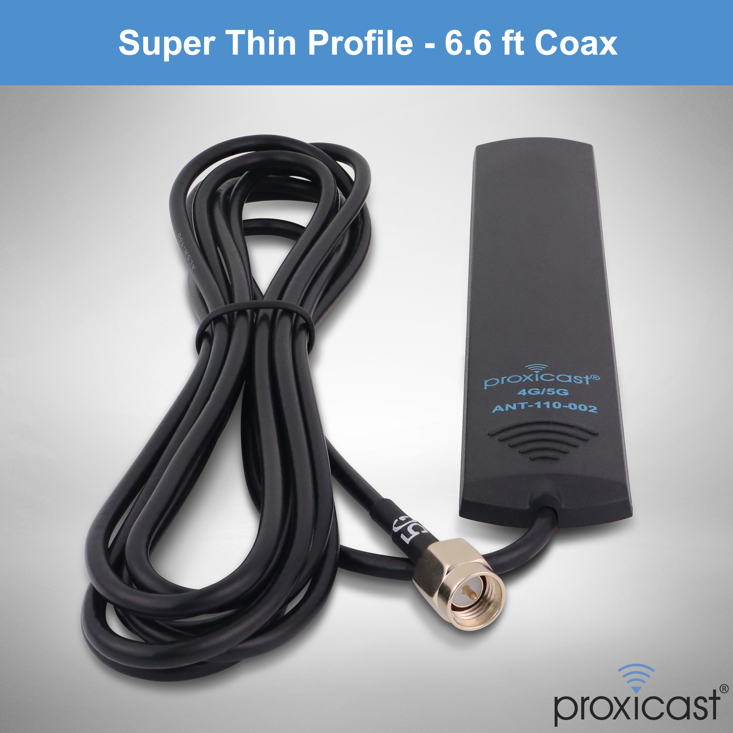 Universal Wide-Band 6 DBi Omni-Directional Swivel Terminal Antenna
