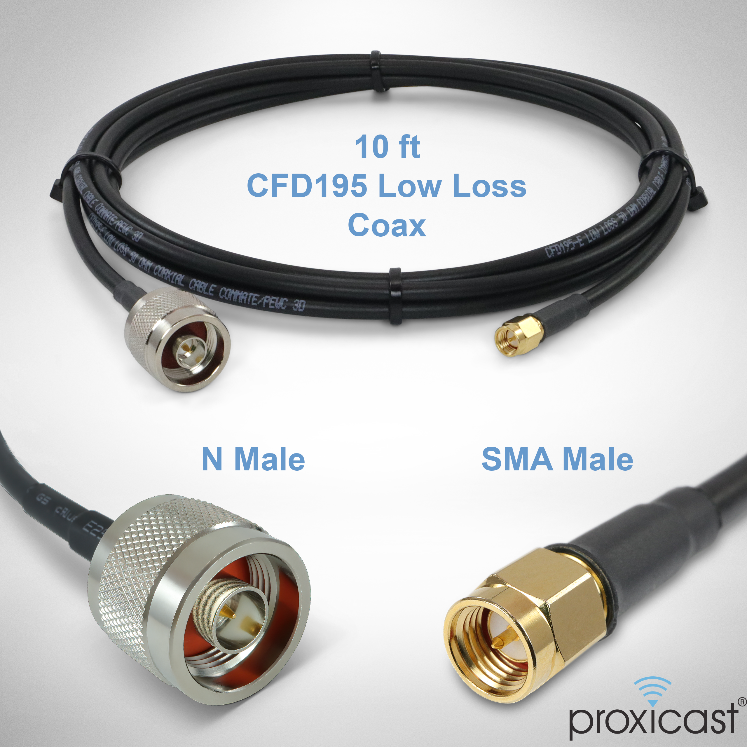 Premedicación ensayo aceleración Proxicast- Coax Cable - SMA-Male to N-Male