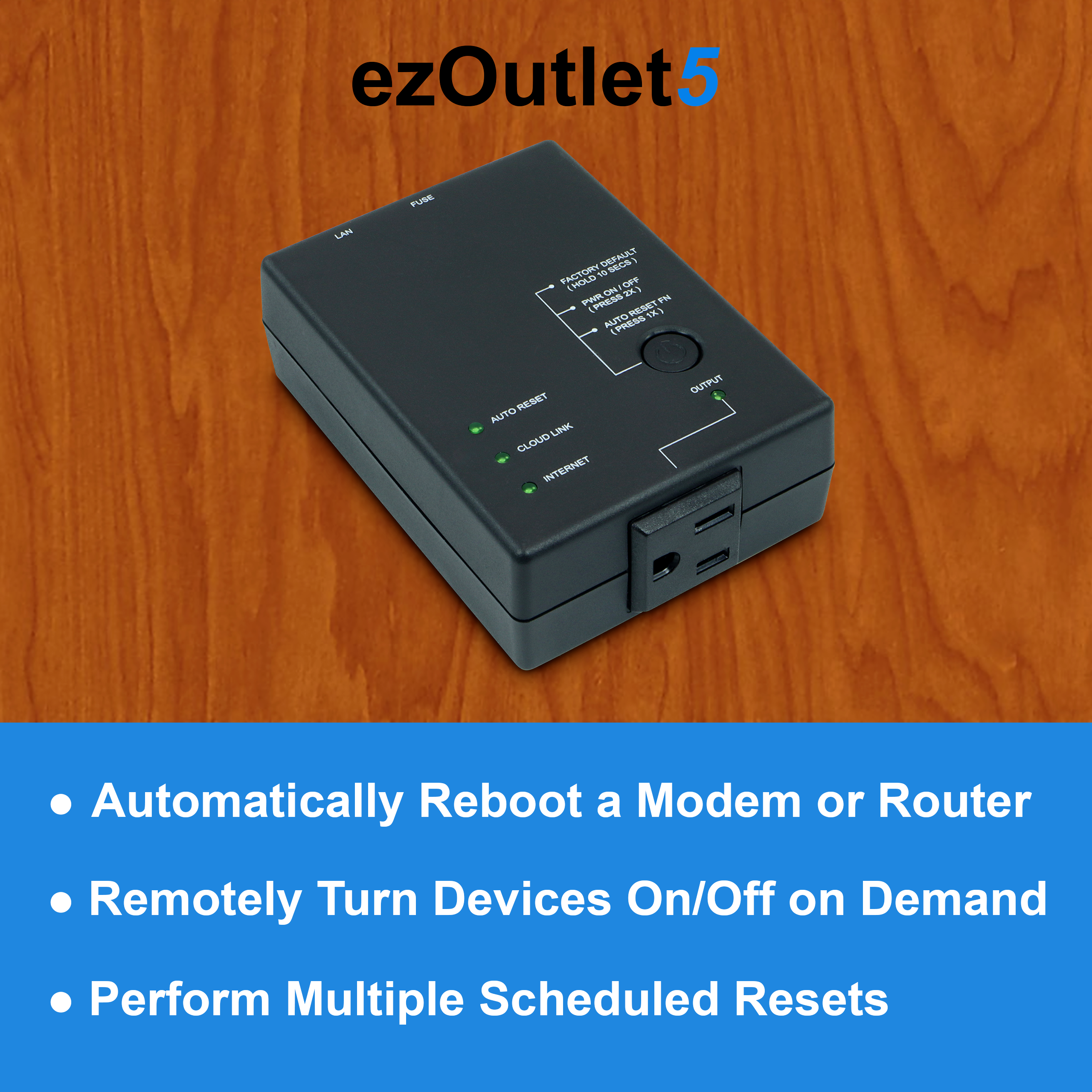 Single Outlet Remote Power IP Switch - App Controlled - IEC