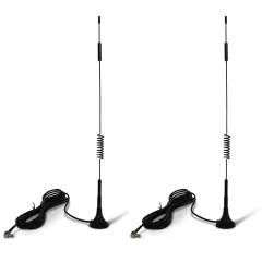 Proxicast 6.5~8 dBi Gain 12.6 in External Magnetic Loaded Coil Antenna AT&T Nighthawk M5 / MR5100, M1 / MR1100, Velocity 2, Verizon JetPack 8800L & Others MiFi Hotspots w/ TS9 Connector - 2 Pack
