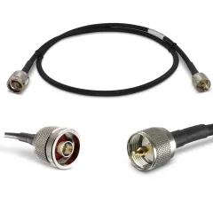Proxicast 3 ft Ultra Flexible PL259 Male - N Male Low Loss Coax Cable Jumper Assembly for CB / UHF / VHF / Shortwave / HAM / Amateur Radio Equipment and Antennas - 50 Ohm