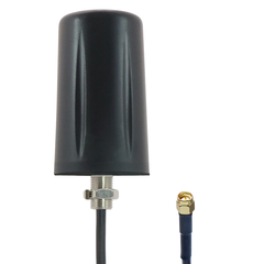 Proxicast Vandal Resistant Low Profile 4G/5G Omni-Directional Antenna - 3-6 dBi Gain - Fixed Mount - 18 in Coax Lead - For Cisco, Cradlepoint, Digi, Novatel, Pepwave, Proxicast, Sierra Wireless, and others, # Elements: SISO - 18 in lead