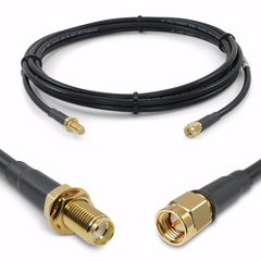 Proxicast Low-Loss Coax Extension Cable (50 Ohm) - SMA Male to SMA Female - Antenna Lead Extender for 5G/4G/LTE/Ham/ADS-B/GPS/RF Radio Use (Not for TV or WiFi), Length: 10 ft (CFD 195)