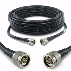 Proxicast Low-Loss Coax Jumper Cable (50 Ohm) - N-Male to N-Male - Radio to Surge Arrestor or Antenna, Cable Length: 50 ft (CFD 400)