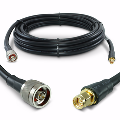 Proxicast RP SMA Male to N Male Premium Low-Loss Coaxial Cable (50 Ohm) for Connecting WiFi & Helium Miner (HNT Hotspots) to N-Female Antennas, RPSMA Cable Length: 25 ft