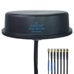 Proxicast 7-in-1 pro-grade MIMO vehicle antenna with 4G 5G LTE Wi-Fi and GPS for fleet management and emergency services.