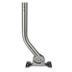 Proxicast Pro-Grade J-Max 100% Stainless Steel Rustproof Antenna Mount - Universal Outdoor Adjustable Pivot/Lock Bracket & J-Pipe Mast (1.5" x 18" Pole) for Wall, Eave, Gable, Chimney or Roof Mounting, Material: Stainless Steel