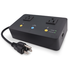 MSNSwitch2 Internet Enabled IP Remote Power Switch with Reboot - Control via Smartphone App, Cloud Service, Web Browser or API - 2 Independent AC Power Outlets (Model UIS-722b)