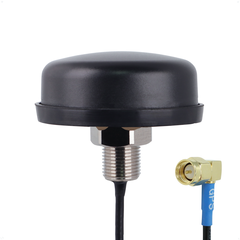 Proxicast Active/Passive GPS Antenna SMA - Through-Hole Screw Mount Puck Antenna with Right Angle SMA Male Connector on 18 inch Low Loss Coax Lead - 28 dB LNA, GPS Cable Length: 18 inch lead - R/A SMA Male