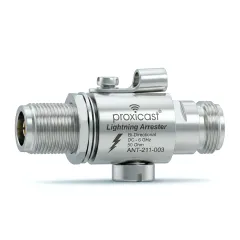 Coaxial Lightning Arrester for 0 to 6 GHz (N-Female/N-Female) - Pro-Grade Antenna Lightning Protector for 4G, LTE, 5G, Wi-Fi, 900MHz, Helium, LoRa, Ham and Other Outside Antennas, Gender: N Female / N Female - V3