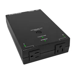 MSNswitch MAX 2-Outlet Internet Enabled Power Switch with Auto Reboot, Power Metering, Surge Protection & Noise Filtration - Ethernet & WiFi - Control via Smartphone, Cloud or API (Model UIS-801bc), MSNSwitch Variants: MAX