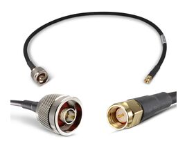 Proxicast Ultra Flexible SMA Male - N Male Low Loss Coax Jumper Cable for 3G/4G/LTE/Ham/ADS-B/GPS/RF Radios & Antennas (Not for TV or WiFi) - 50 Ohm, Length: 2 ft