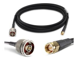 Proxicast Ultra Flexible SMA Male - N Male Low Loss Coax Jumper Cable for 3G/4G/LTE/Ham/ADS-B/GPS/RF Radios & Antennas (Not for TV or WiFi) - 50 Ohm, Length: 12 ft