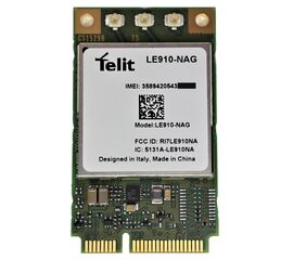 Telit LE910-NAG MiniPCIe Modem Module - 4G/LTE + GPS - 100 x 50 Mbps CAT3 MIMO