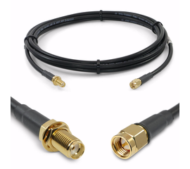 Proxicast Low-Loss Coax Extension Cable (50 Ohm) - SMA Male to SMA Female - Antenna Lead Extender for 5G/4G/LTE/Ham/ADS-B/GPS/RF Radio Use (Not for TV or WiFi), Length: 10 ft (CFD 195)