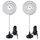 Proxicast 4G/5G Wideband Spiral Magnetic Antenna 6-8 dBi with SMA & TS9 Connectors Compatible with AT&T Nighthawk, Verizon Jetpack, Cradlepoint, Pepwave, MoFi, Digi, Sierra and others - 2 Pack Proxicast 4G/5G Wideband Spiral Magnetic Antenna 6-8 dBi with SMA & TS9 Connectors Compatible with AT&T Nighthawk, Verizon Jetpack, Cradlepoint, Pepwave, MoFi, Digi, Sierra and others - 2 Pack