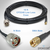 Proxicast Low-Loss Coax Extension Cable (50 Ohm) - SMA Male to N Male - for 4G/LTE/5G/Ham/ADS-B/GPS/RF Radio to Antenna or Surge Arrester Use (Not for TV or WiFi), Length: 15 ft (CFD 240), 2 image