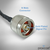 Proxicast Low-Loss Coax Extension Cable (50 Ohm) - SMA Male to N Male - for 4G/LTE/5G/Ham/ADS-B/GPS/RF Radio to Antenna or Surge Arrester Use (Not for TV or WiFi), Length: 25 ft (CFD 240), 4 image