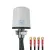 Proxicast Pro-Grade 4x4 MIMO 4G/5G Vandal Resistant Low-Profile Through-Hole Mount Omni-Directional Antenna, Color: White, Cable Length: 6 ft
