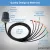 Proxicast Pro-Grade 6-in-1 Low-Profile Omni-Directional MIMO Through Hole Mount Antenna - (4x 5G + 2x WiFi) - 2 ft Coax - Black, 7 image