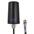 Proxicast Indoor / Outdoor Omnidirectional WiFi Antenna - Tri-Band 2.4/5.8/6 GHz - 3-5 dBi Gain - Vandal Resistant Low Profile Fixed Through-Hole Mount - 10 ft Coax Lead w/RP-SMA, # Elements: SISO - 1 lead