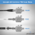 Coaxial Lightning Arrester/Suppressor with Male/Female 75 Ohm F Connectors - Pro-Grade Coax Cable Surge Protector for Television (TV) / Satellite Dish Antennas & Cable, Gender: F Male / F Female, 6 image