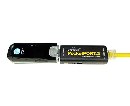 Proxicast PocketPORT 2 with a Sierra 308 3G/4G USB Cellular Modem (modem not included)