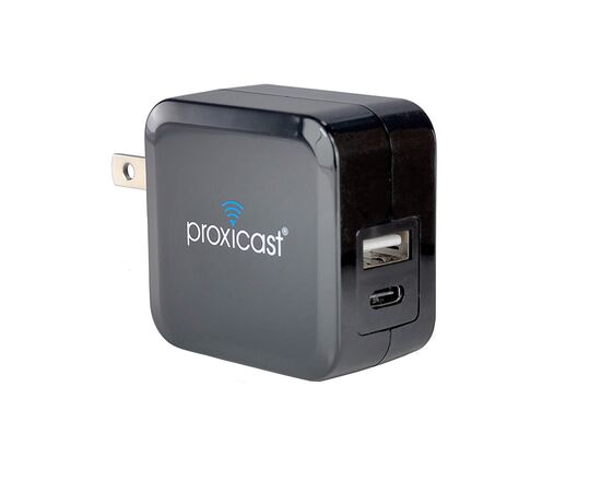 Proxicast Ultra Portable iSmart Fast USB Wall Charger/Travel Adapter with Folding Plugs - USB-A + USB-C - 3.4A (17W) of Charging Power for Smartphones & Tablets (iPhone, Samsung, Nexus, etc)