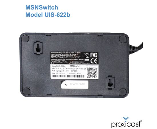 MSNSwitch Internet Enabled IP Remote Power Switch with Reboot - Control via Smartphone App, Cloud Service, Web Browser, Skype or Hangouts - 2 Independent AC Power Outlets (Model UIS-622b), 4 image