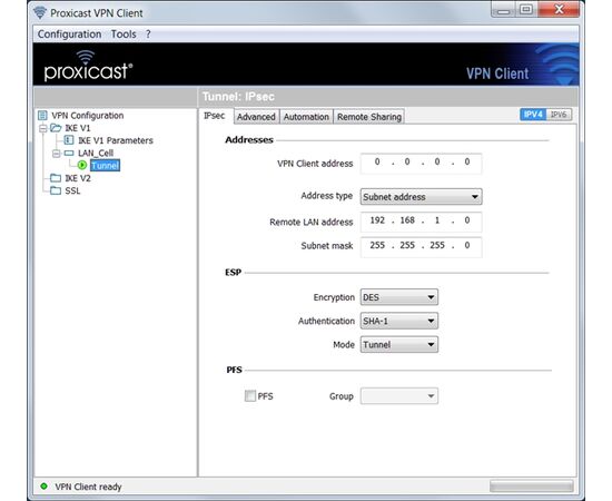 Proxicast VPN Client Software - Single PC License, 2 image