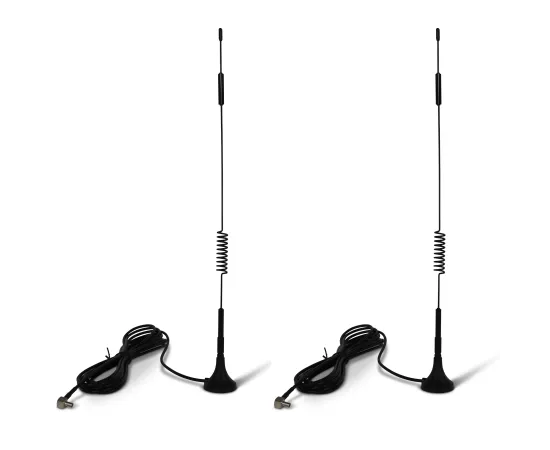 Proxicast 6.5~8 dBi Gain 12.6 in External Magnetic Loaded Coil Antenna AT&T Nighthawk M5 / MR5100, M1 / MR1100, Velocity 2, Verizon JetPack 8800L & Others MiFi Hotspots w/ TS9 Connector - 2 Pack