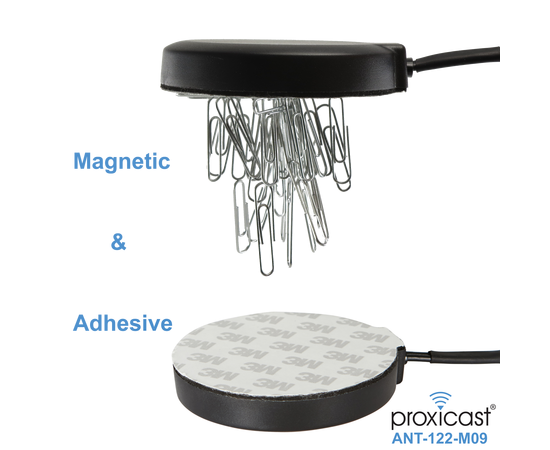 Proxicast Ultra Low Profile MIMO 4G / LTE Omni-Directional 2.5 dBi Puck Magnetic / Adhesive Mount Antenna for AT&T Nighthawk M1 / M5, Velocity 2, MF985, Verizon Jetpack 8800L and other TS9 Devices, Mounting Style: Surface Mount - TS9 Connectors, 2 image