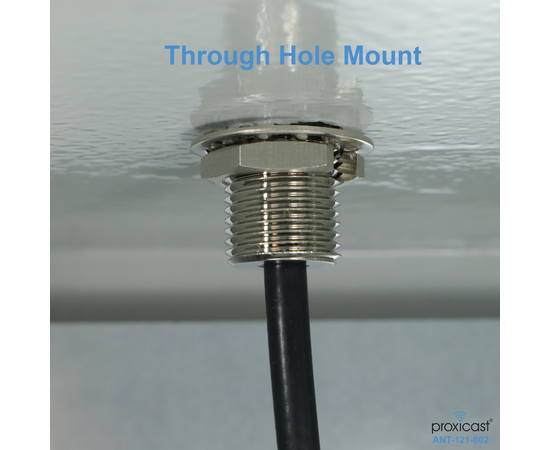 Proxicast Vandal Resistant Low Profile 4G/5G Omni-Directional Antenna - 3-6 dBi Gain - Fixed Mount - 10 ft Coax Lead - For Cisco, Cradlepoint, Digi, Novatel, Pepwave, Proxicast, Sierra Wireless, and others, # Elements: SISO - 1 lead, 3 image