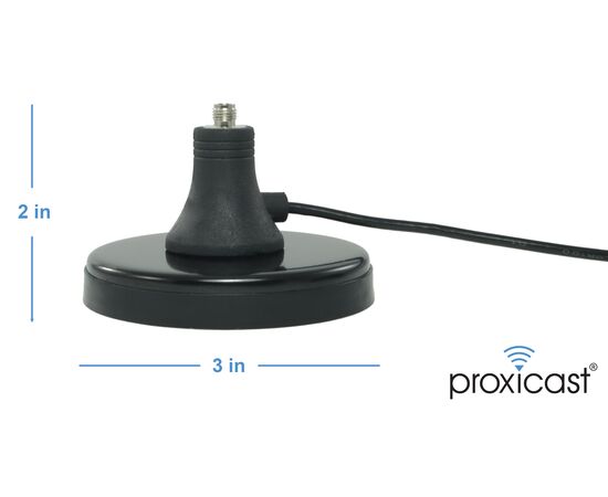 Proxicast Premium Extra Large 3-Inch Magnetic Antenna Base (SMA Jack / SMA Plug) - 6.5 foot Coax Lead - for 3G / 4G / LTE Cellular, Ham, ADS-B, GPS Antennas, 2 image
