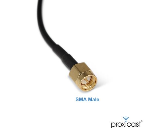 Proxicast 6.5~8 dBi 12.6" External Magnetic Loaded Coil Antenna for Cisco, Cradlepoint, Netgear, Novatel, Pepwave, MoFi, Digi, Sierra & other 3G/4G/LTE routers & modems with SMA connectors (2 Pack), Connector Type: SMA Male, 4 image