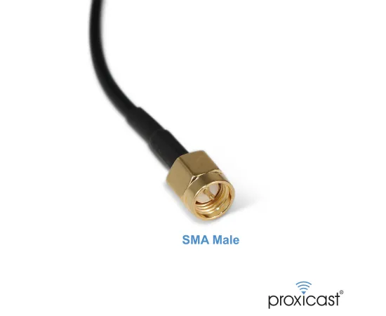 Proxicast 6.5~8 dBi 12.6" External Magnetic Loaded Coil Antenna for Cisco, Cradlepoint, Netgear, Novatel, Pepwave, MoFi, Digi, Sierra & other 3G/4G/LTE routers & modems with SMA connectors (2 Pack), 4 image