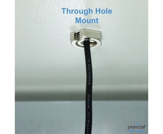 Proxicast Active/Passive GPS Antenna - Through Hole Screw Mount Puck Style with Right Angle SMA Connector on 20 inch Coax Lead - 28 dB LNA, 4 image