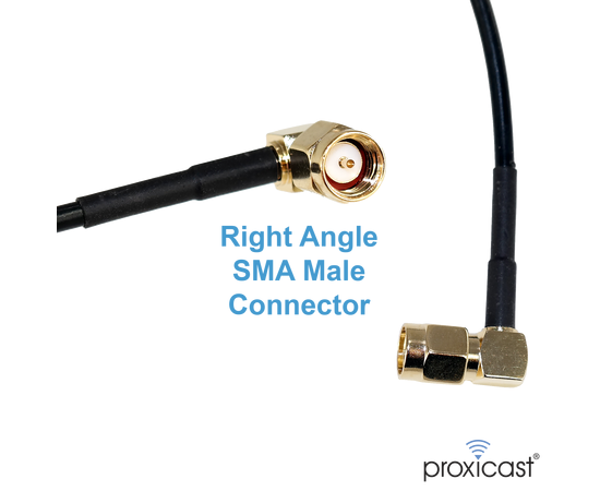 Proxicast Ultra Low-Profile 4G/LTE & 5G Omni-Directional 2 dBi Screw-Mount Antenna for Verizon, AT&T, T-Mobile - 18 in Cable, Cable Style: 18 in Right Angle SMA, 5 image Proxicast Ultra Low-Profile 4G/LTE & 5G Omni-Directional 2 dBi Screw-Mount Antenna for Verizon, AT&T, T-Mobile - 18 in Cable, Cable Style: 18 in Right Angle SMA, 5 image