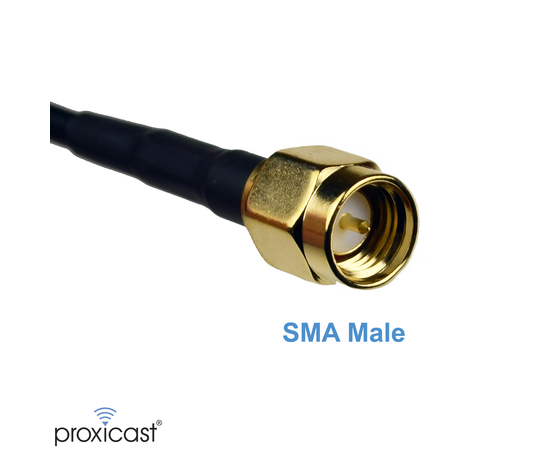Proxicast Ultra Low-Profile 3G / 4G LTE Omni-Directional 2 dBi Screw-Mount Antenna for Verizon, AT&T, T-Mobile - 6 ft Cable, Cable Style: 6 ft Straight SMA, 5 image