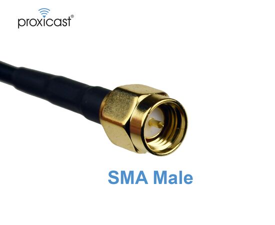 Proxicast Premium Extra Large 3-Inch Magnetic Antenna Base (SMA Jack / SMA Plug) - 6.5 foot Coax Lead - for 3G / 4G / LTE Cellular, Ham, ADS-B, GPS Antennas, 4 image