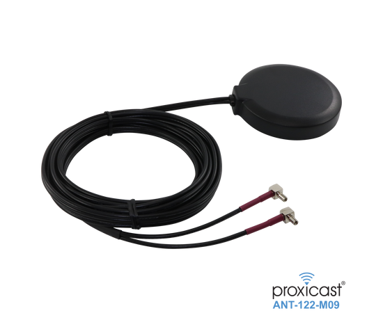 Proxicast Ultra Low Profile MIMO 4G / LTE Omni-Directional 2.5 dBi Puck Magnetic / Adhesive Mount Antenna for AT&T Nighthawk M1 / M5, Velocity 2, MF985, Verizon Jetpack 8800L and other TS9 Devices, Mounting Style: Surface Mount - TS9 Connectors, 8 image