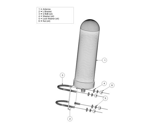 Proxicast High Gain 10 dBi Universal Wide-Band 4G/LTE, 5G & WiFi Omni-Directional Outdoor Pole/Wall Mount Antenna for Verizon, AT&T, T-Mobile . . ., 7 image