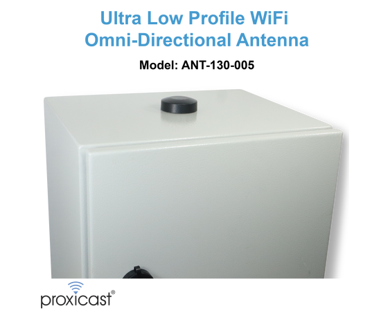 Proxicast Ultra Low-Profile Indoor/Outdoor WiFi Antenna - Triple Band 2.4/5.8/6 GHz - Fixed Through-Hole Screw Mount Bluetooth | ZigBee | WiFi Puck - 6.7 ft Coax Lead w/RP-SMA, 2 image