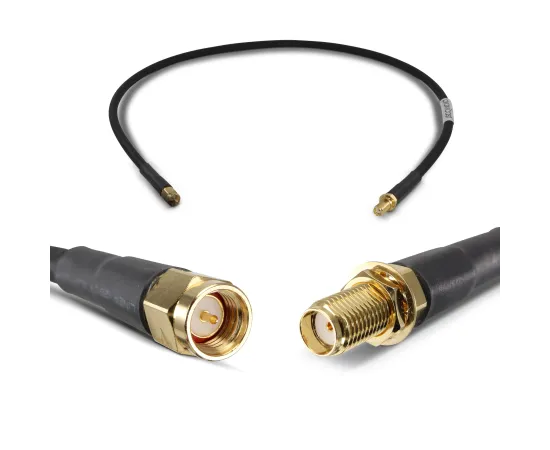 Proxicast 2 ft Ultra Flexible SMA Male to SMA Female Low Loss 50 Ohm Coax Jumper Cable/Antenna Lead Extender for 3G/4G/LTE/Ham/ADS-B/GPS/RF Radio Use (Not for TV or WiFi)