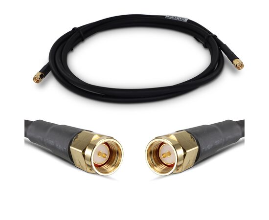 Proxicast Ultra Flexible SMA Male - SMA Male Low Loss Coax Jumper Cable for 4G/LTE/5G/Ham/ADS-B/GPS/RF Radios & Antennas (Not for TV or WiFi) - 50 Ohm, Length: 6 ft